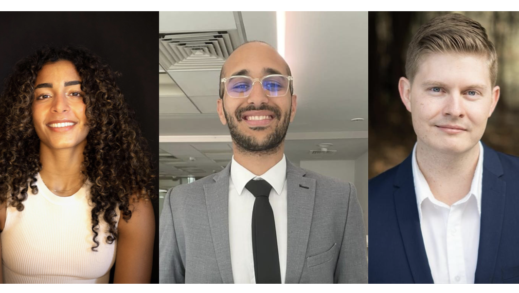 (Left to Right) Lara Habashy, Shadi Wahba, Sam Hollis from SAI Engineering