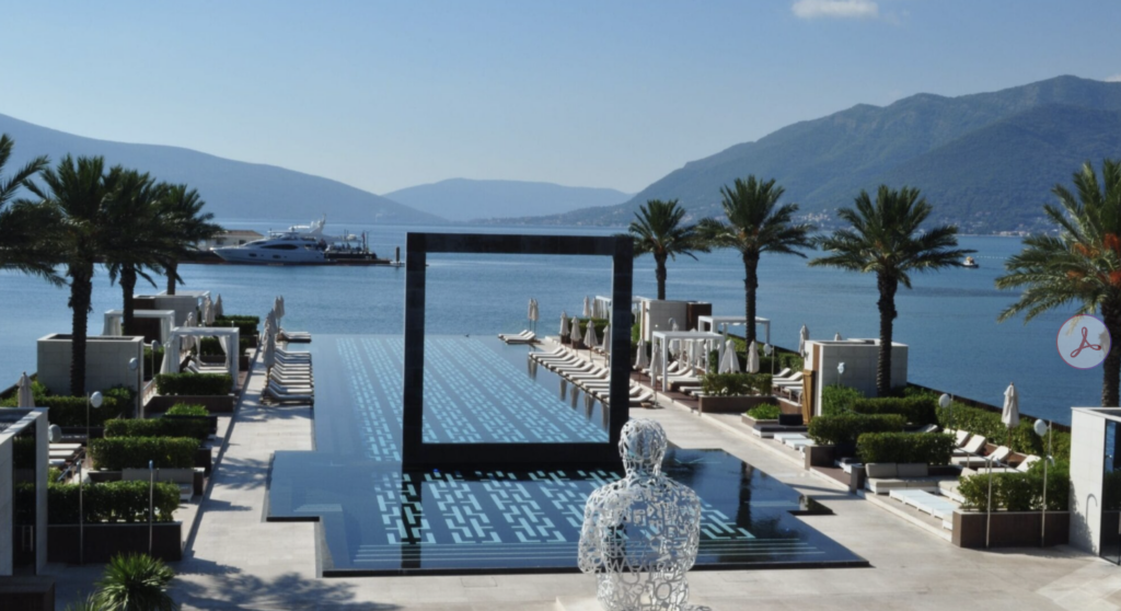 inifinity pool and ocean