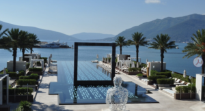 inifinity pool and ocean