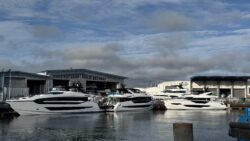 Sunseeker boats on water Poole