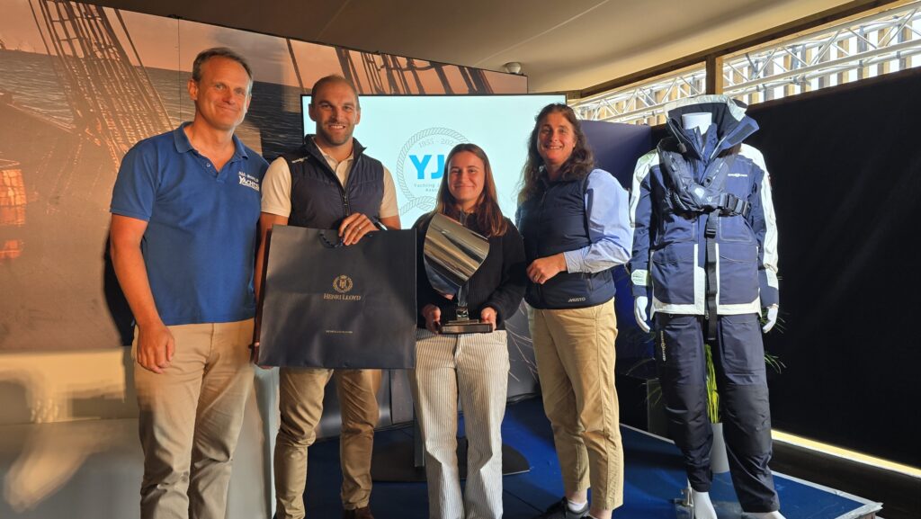 The YJA presents its Young Journalist of the Year Award at Southampton International Boat Show