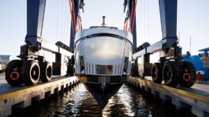 Azimut Magellano 27M launch ceremony
