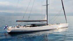 Concept image of the 44-metre Nautor Swan Alloy 44 sailing yacht underway