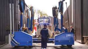 Eyemouth Marine operates a 50-tonne Sublift at Eyemouth Harbour