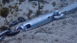 anchor chain on seabed