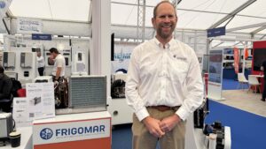 Rob Cotterill MD Advance Yacht Systems at SIBS stand