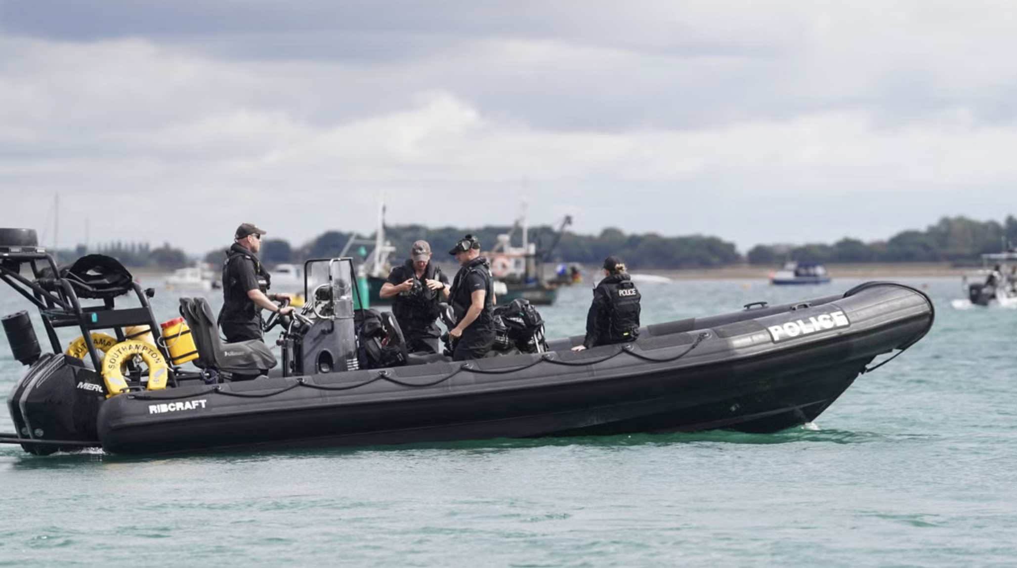 Police boat in portsmouth