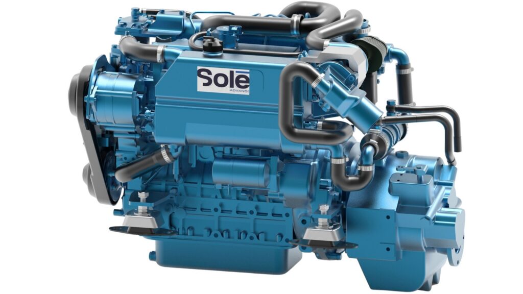 Solé Advance's SK-80 marine engine produces 76hp at 2,700rpm
