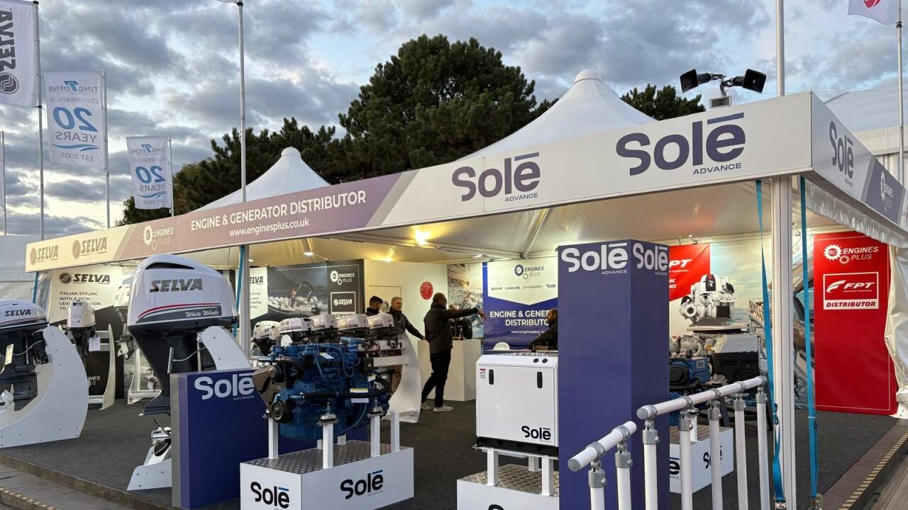Engines Plus displays the SK-80 at Southampton International Boat Show