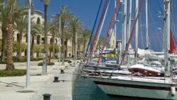 Yachts berthed at Port Ghalib in Marsa Alam
