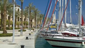 Yachts berthed at Port Ghalib in Marsa Alam