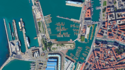 aerial view Marina Livorno D-Marin