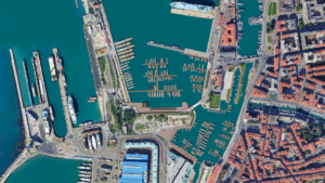 aerial view Marina Livorno D-Marin