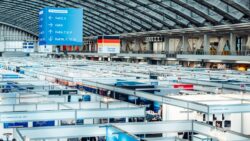 Overhead shot of Metstrade halls