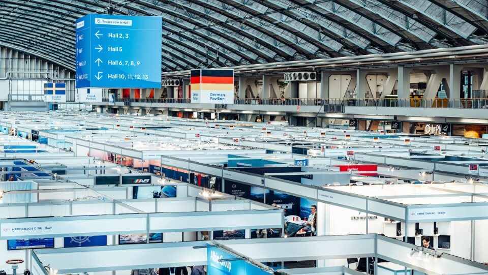 Overhead shot of Metstrade halls